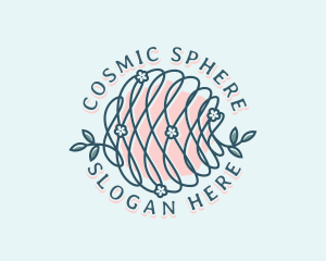 Floral Yarn Thread logo design