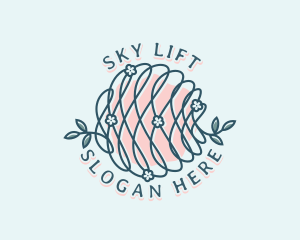 Floral Yarn Thread logo design