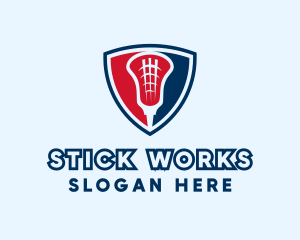 Lacrosse Team Shield logo design