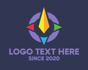 Color - Colorful Modern Compass logo design