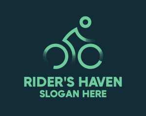 Green Bike Cyclist logo