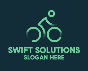Green Bike Cyclist logo