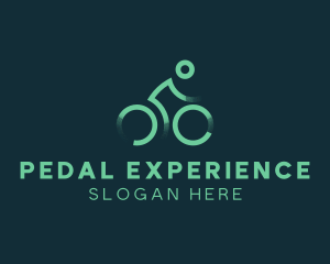 Green Bike Cyclist logo