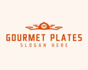 Drone Food Plates logo design