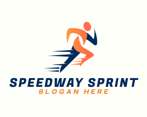 Fast Sprinting Man logo