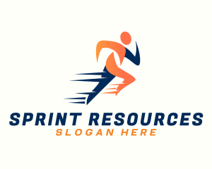 Fast Sprinting Man logo