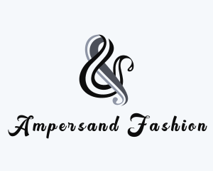 Stylish Ampersand Calligraphy logo design