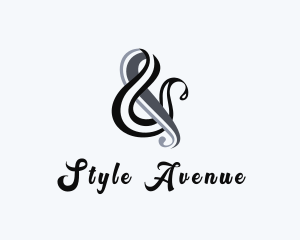 Stylish Ampersand Calligraphy logo design