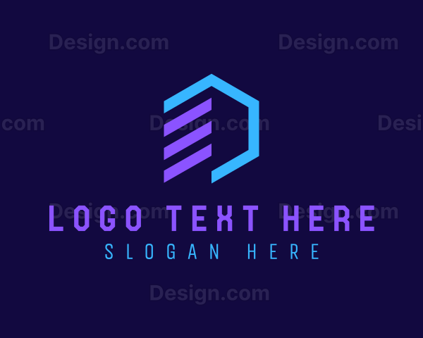 Digital Marketing Hexagon Logo