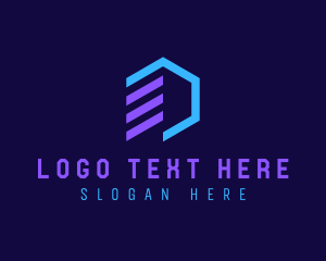 Digital Marketing Hexagon  Logo