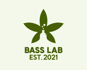 Organic Cannabis Laboratory  logo design