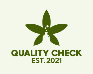 Organic Cannabis Laboratory  logo design