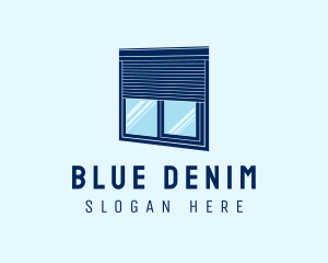 Blue Window Blinds logo design