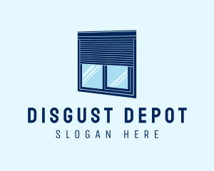 Blue Window Blinds logo design