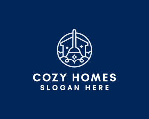 Tidy Home Cleaning logo design