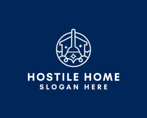 Tidy Home Cleaning logo design