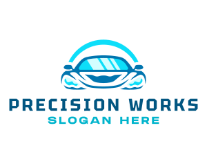 Car Sedan Detailing logo design