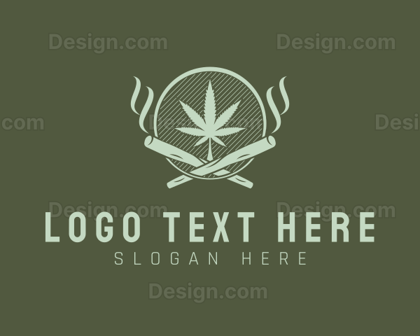 Marijuana Smoke Tobacco Logo