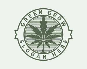 Green Marijuana Farm logo design