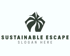 Sustainable Palm Tree logo design