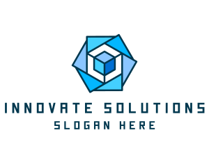 Business Cube Startup Logo