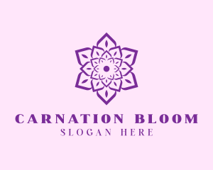 Indian Flower Mandala logo design