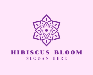 Indian Flower Mandala logo design