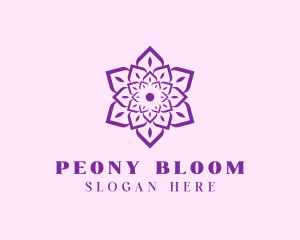 Indian Flower Mandala logo design