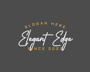 Elegant Fashion Script logo design