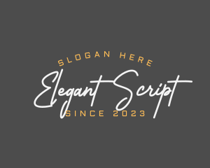 Elegant Fashion Script logo design