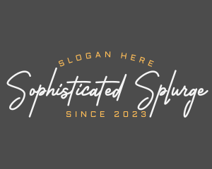 Elegant Fashion Script logo design