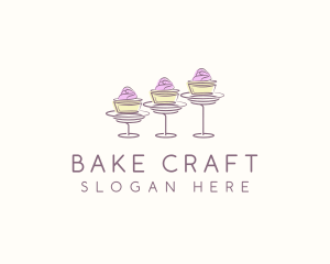 Baking Sweet Cupcake   logo design