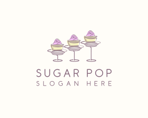 Baking Sweet Cupcake   logo design