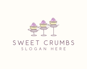 Baking Sweet Cupcake   logo design