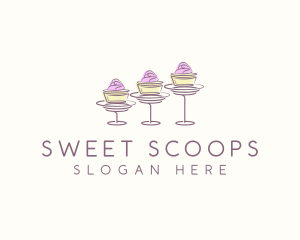 Baking Sweet Cupcake   logo design