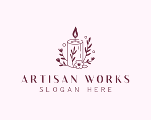 Artisanal Scented Candle logo design