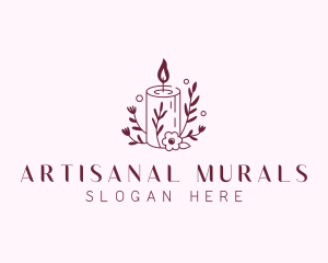 Artisanal Scented Candle logo design