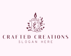 Artisanal Scented Candle logo design