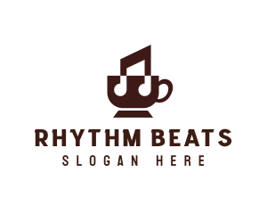 Music Coffee Cafe logo design