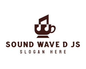 Music Coffee Cafe logo design