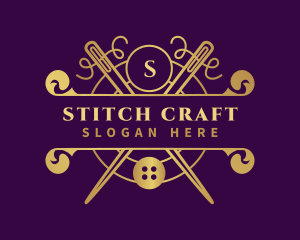 Sewing Seamstress Alterations logo design