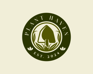 Shovel Garden Plant logo design