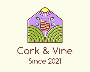 Wine House Farm logo design