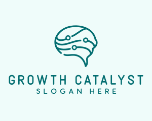 Brain Chat Neurology logo design