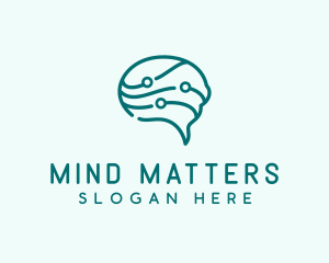 Brain Chat Neurology logo design