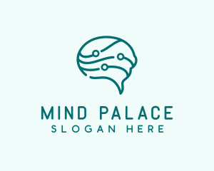 Brain Chat Neurology logo design