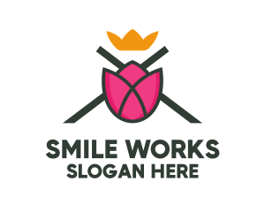 Tulip Flower Crown Logo