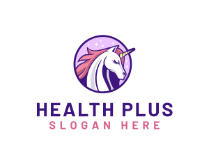 Unicorn Horse Head logo