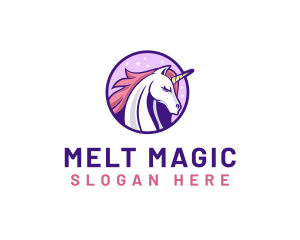 Unicorn Horse Head logo design