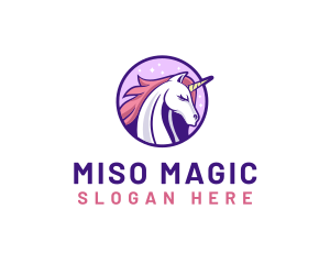 Unicorn Horse Head logo design